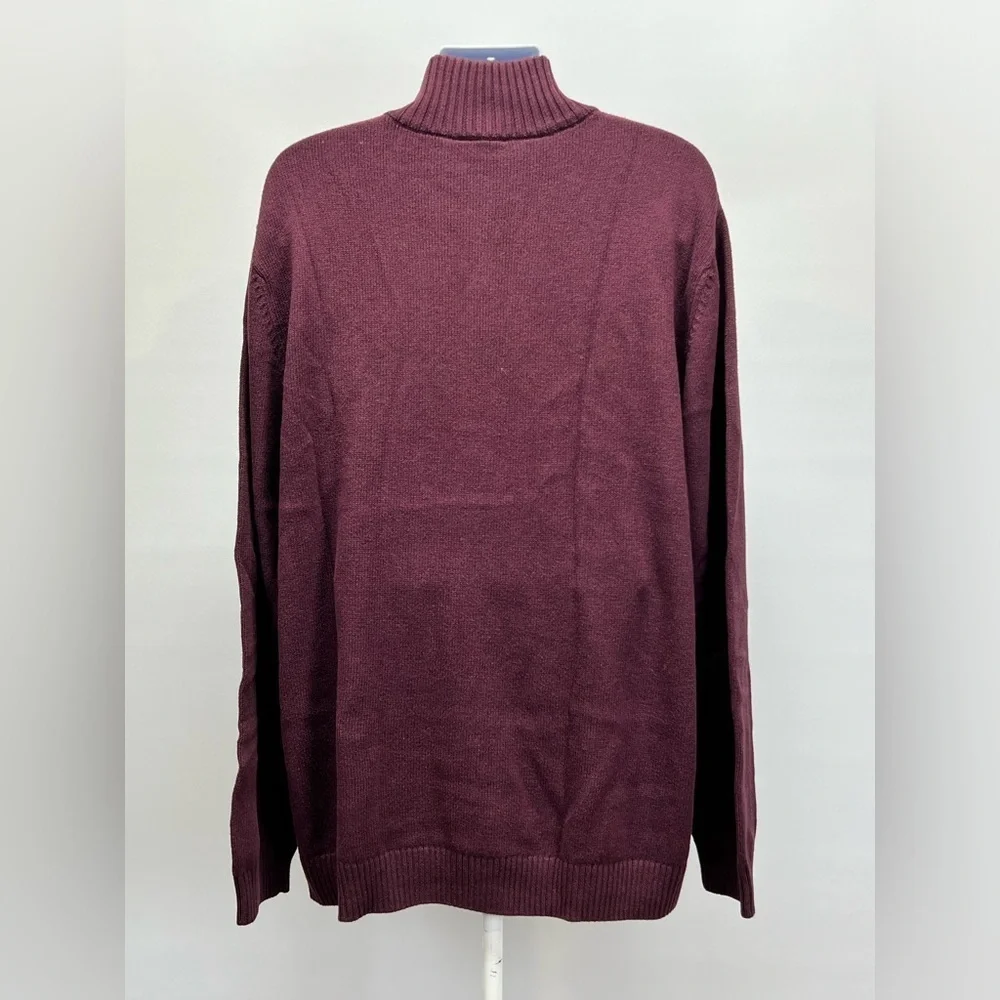 RODD & GUNN Men’s Deep cranberry 1/4‎ zip pullover sweater size 3XL.